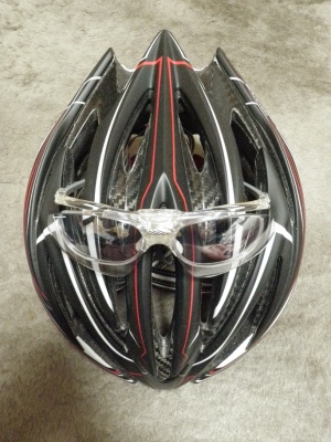 サングラス　on　ヘルメット